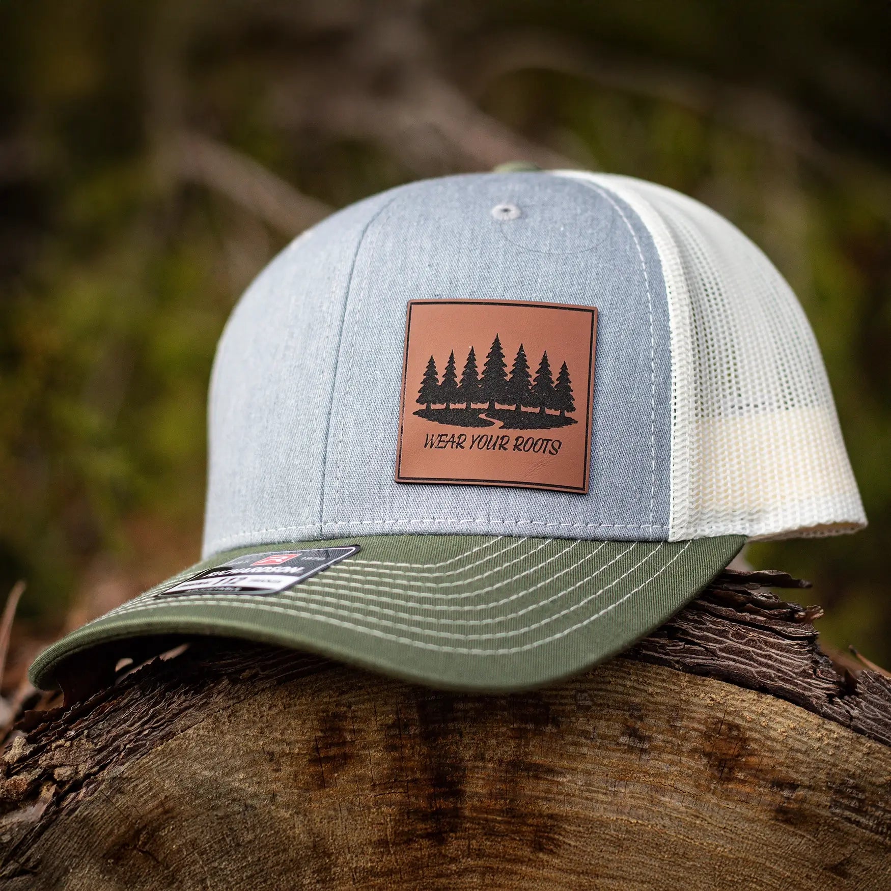 Heather/Olive/Birch - Square Patch