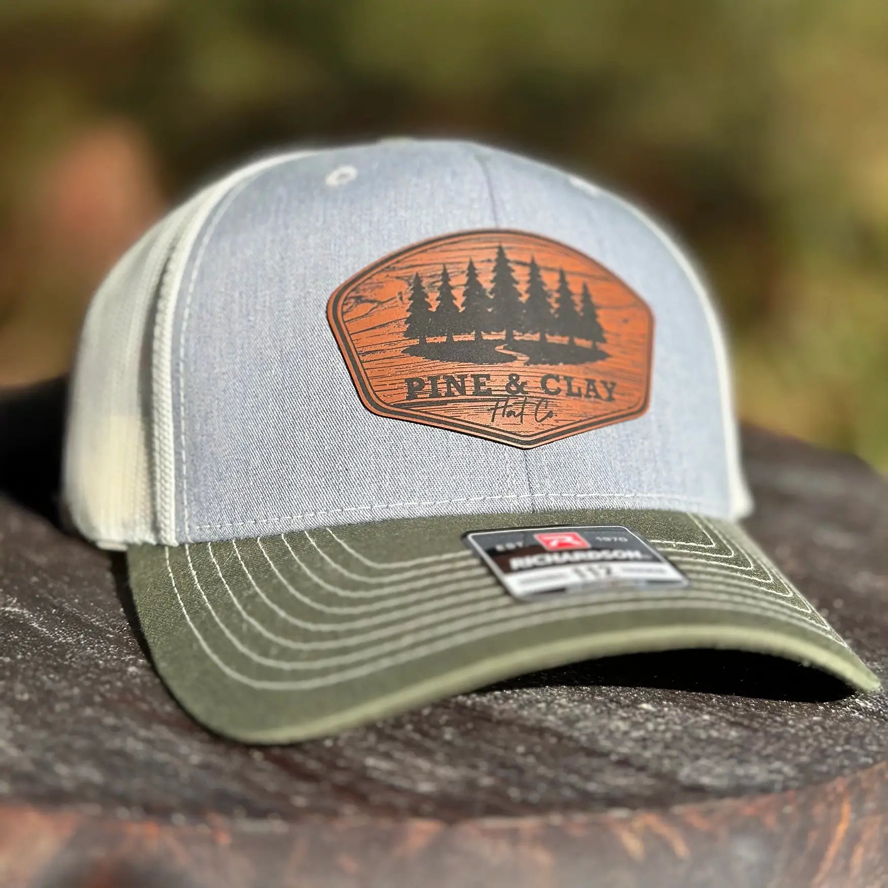 Heather/Olive/Birch - Woodgrain Patch